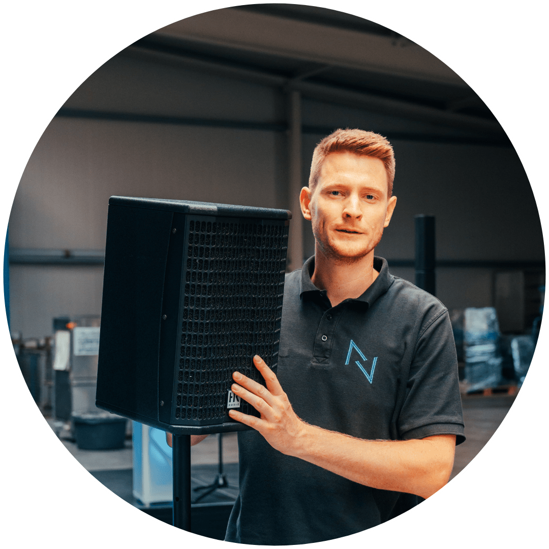 Professioneller Ton und Präsentationstechnik mit NEXDOR für Business Events