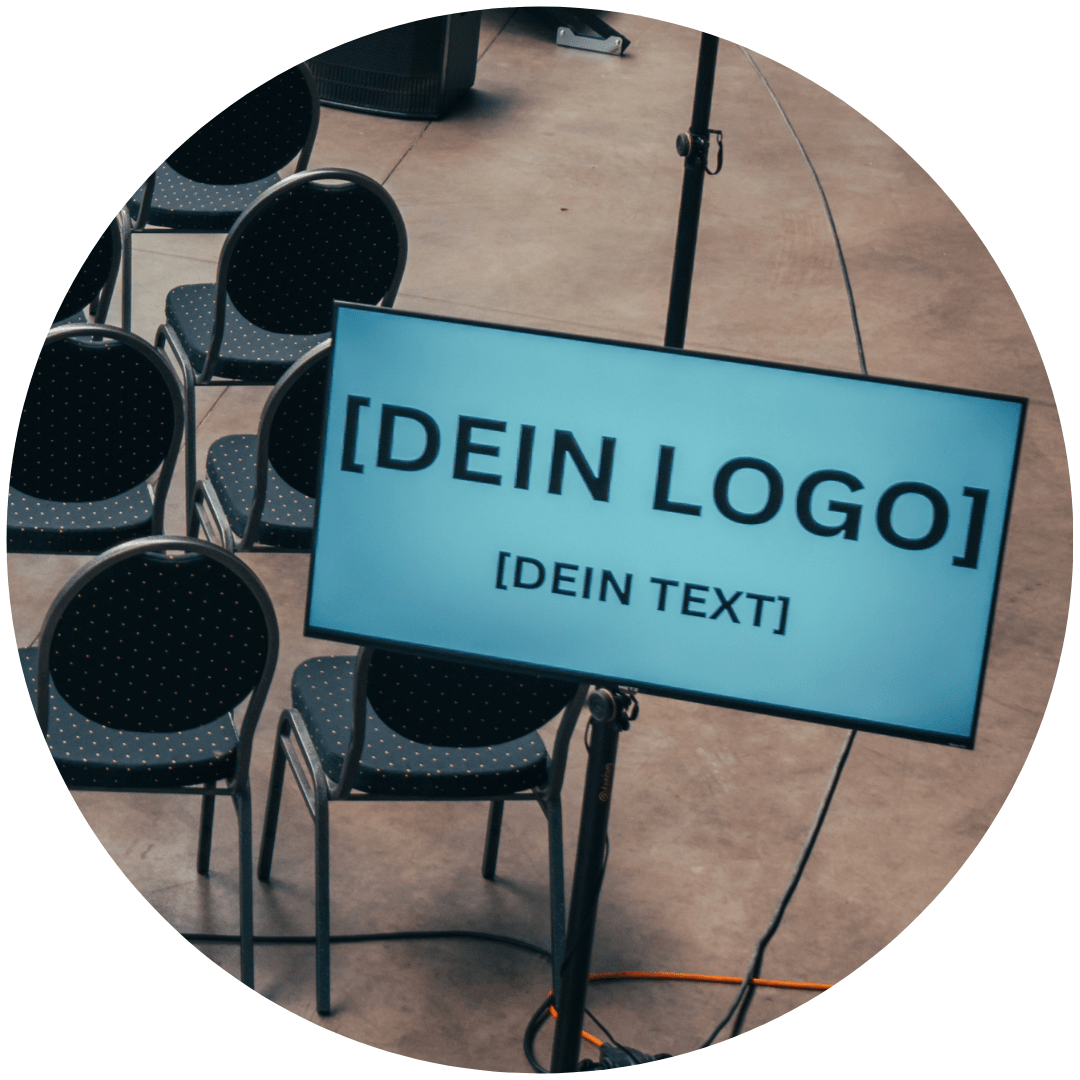 Hochwertige TV Monitore für Branding von NEXDOR für Business Events